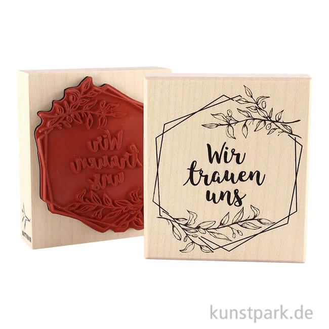 Artikelbild 1 des Artikels “Hochzeitsstempel - Wir trauen uns, Größe 7x8 cm “