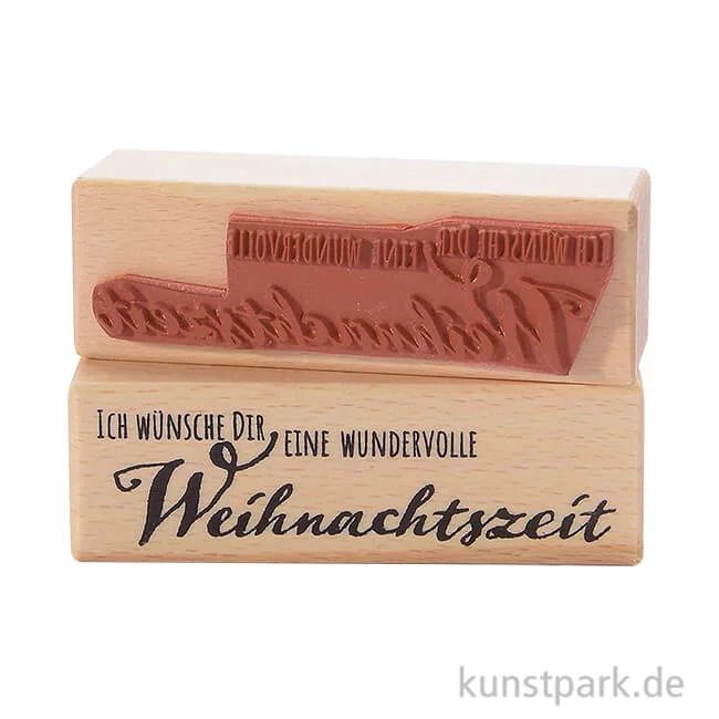 Artikelbild 1 des Artikels “Stempel - Wundervolle Weihnachtszeit, 3 x 9 cm “