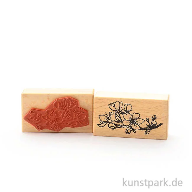 Artikelbild 1 des Artikels “Stempel - Zweig mit Kirschblüten, 5x9 cm “