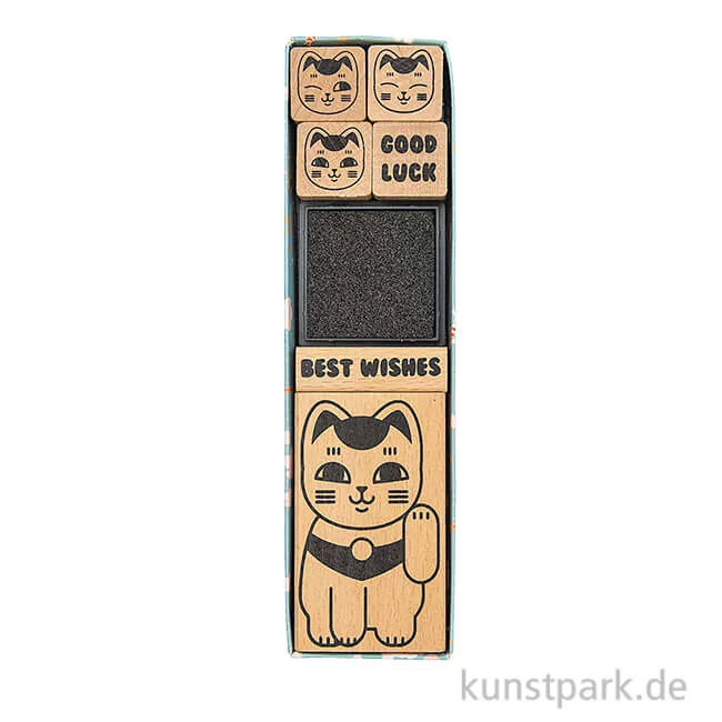 Artikelbild 1 des Artikels “Stempelset - Jardin Japonais, Winkekatze “