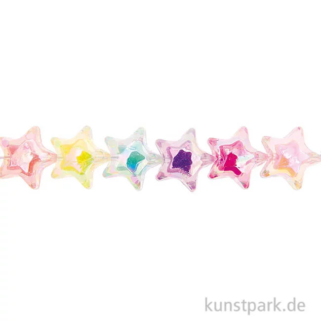 Artikelbild 1 des Artikels “Stern Perlen, Holographisch, 20 x 19 x 12 mm, 6 Stück “