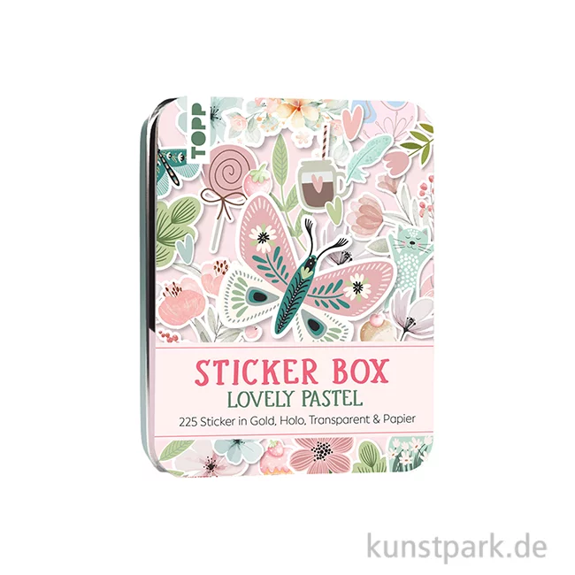 Artikelbild 1 des Artikels “Sticker Box - Lovely Pastel, 225 Aufkleber, Topp Verlag “