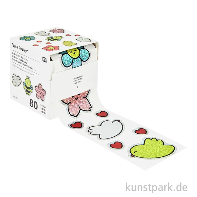 Artikelbild 1 des Artikels “Sticker - Chingu, Blumen, Holographisch, 80 Aufkleber “