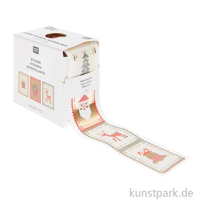 Artikelbild 1 des Artikels “Sticker - Weihnachtspost, 120 Aufkleber “