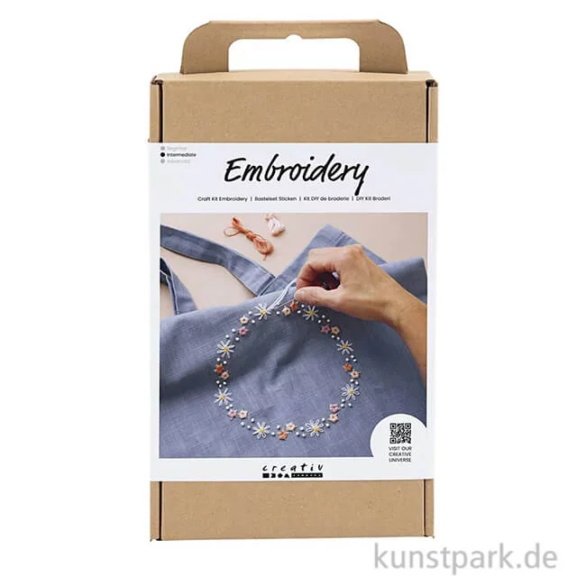 Artikelbild 1 des Artikels “Stickset für Anfänger - Tragetasche, Taubenblau “
