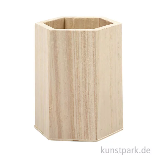 Artikelbild 1 des Artikels “Stifthalter aus Holz - Sechseckig “