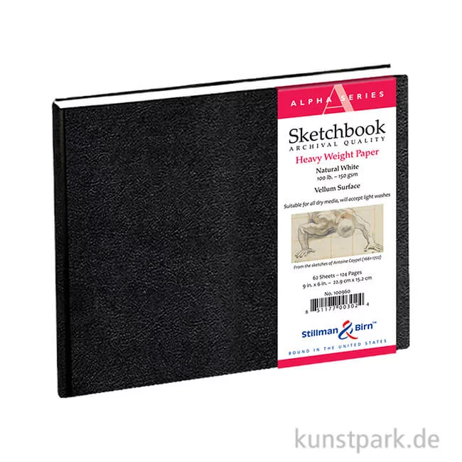 Artikelbild 1 des Artikels “Stillman & Birn Skizzenbuch ALPHA, 62 Blatt, 150 g 22,9 x 15,2 cm, quer“