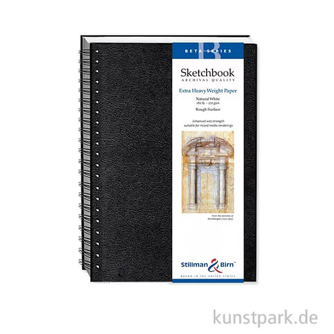 Artikelbild 1 des Artikels “Stillman & Birn Skizzenbuch BETA Spiral, 25 Blatt, 270 g 15,2 x 20,3 cm“