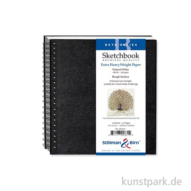 Artikelbild 1 des Artikels “Stillman & Birn Skizzenbuch BETA Spiral, 25 Blatt, 270 g 17,8 x 17,8 cm“