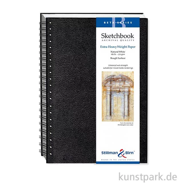 Artikelbild 1 des Artikels “Stillman & Birn Skizzenbuch BETA Spiral, 25 Blatt, 270 g 17,8 x 25,4 cm“