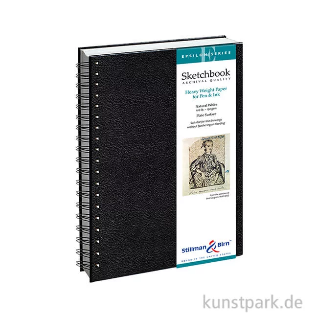 Artikelbild 1 des Artikels “Stillman & Birn Skizzenbuch EPSILON Spiral, 50 Blatt, 150 g 15,2 x 20,3 cm“