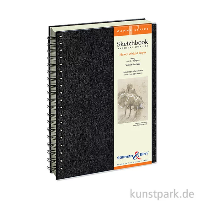 Artikelbild 1 des Artikels “Stillman & Birn Skizzenbuch GAMMA Spiral, 50 Blatt, 150 g 15,2 x 20,3 cm“