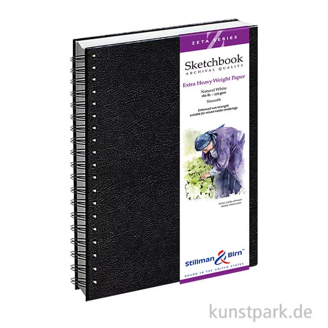 Artikelbild 1 des Artikels “Stillman & Birn Skizzenbuch ZETA Spiral, 25 Blatt, 270 g 17,8 x 25,4 cm“