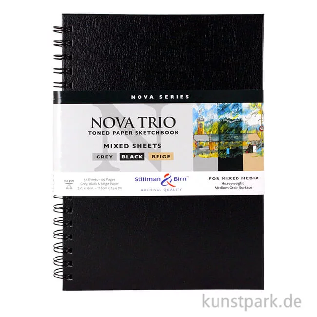 Artikelbild 1 des Artikels “Stillman & Birn Skizzenbuch NOVA Trio Spiral, 51 Blatt, 150g “