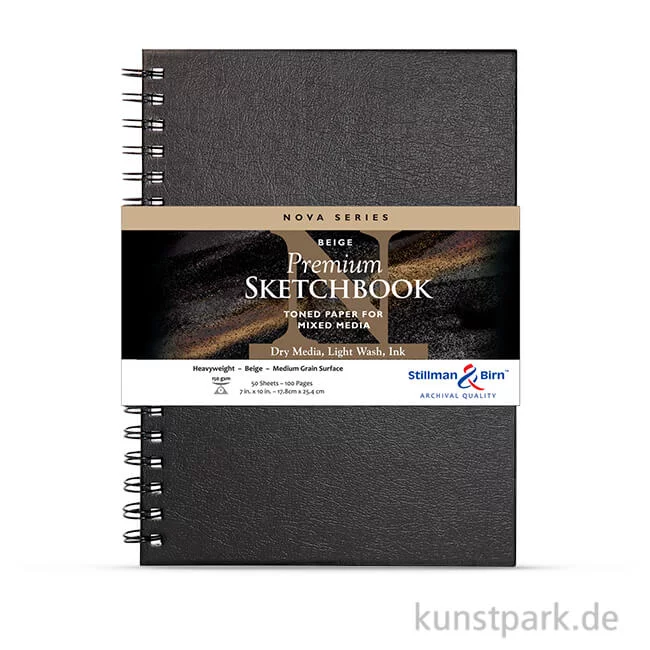 Artikelbild 1 des Artikels “Stillman & Birn Skizzenbuch NOVA Beige Spiral, 48 Blatt, 150g “