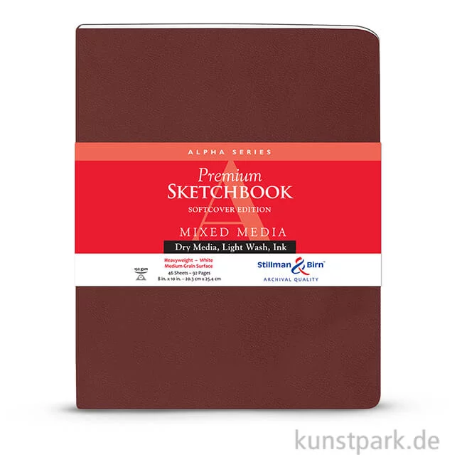 Artikelbild 1 des Artikels “Stillman & Birn Skizzenbuch Softcover ALPHA, 48 Blatt, 150 g 20,3 x 25,3 cm“