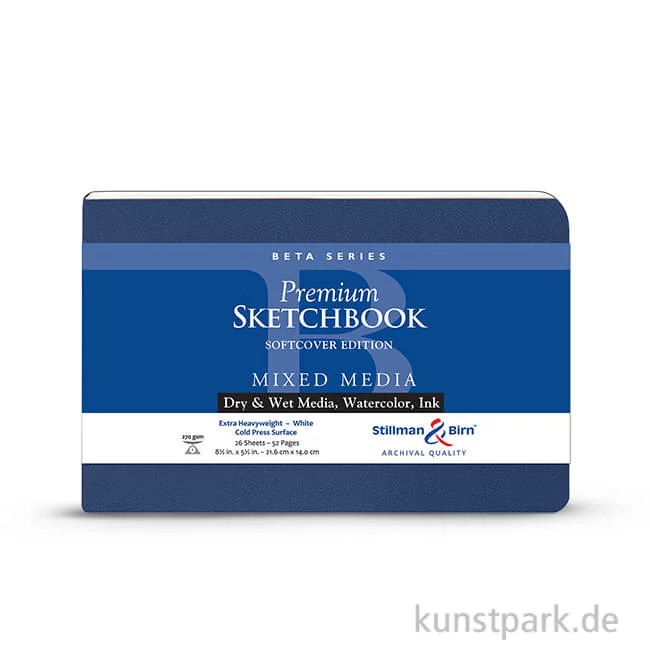 Artikelbild 1 des Artikels “Stillman & Birn Skizzenbuch Softcover BETA, 28 Blatt, 270 g 21,6 x 14 cm“