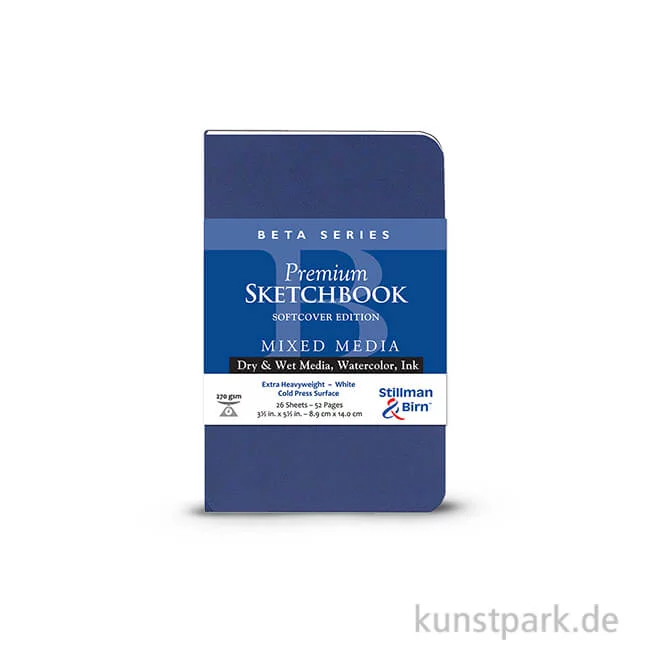 Artikelbild 1 des Artikels “Stillman & Birn Skizzenbuch Softcover BETA, 28 Blatt, 270 g 8,9 x 14 cm“