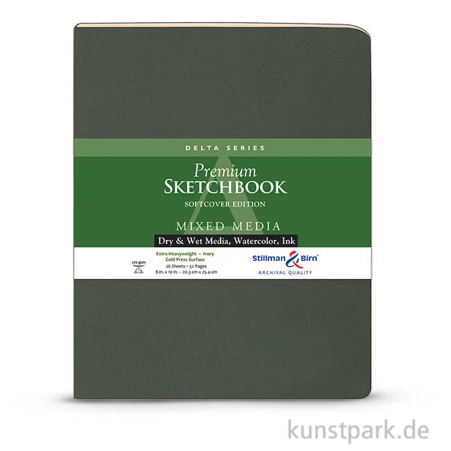 Artikelbild 1 des Artikels “Stillman & Birn Skizzenbuch Softcover DELTA, 28 Blatt, 270 g 20,3 x 25,3 cm“