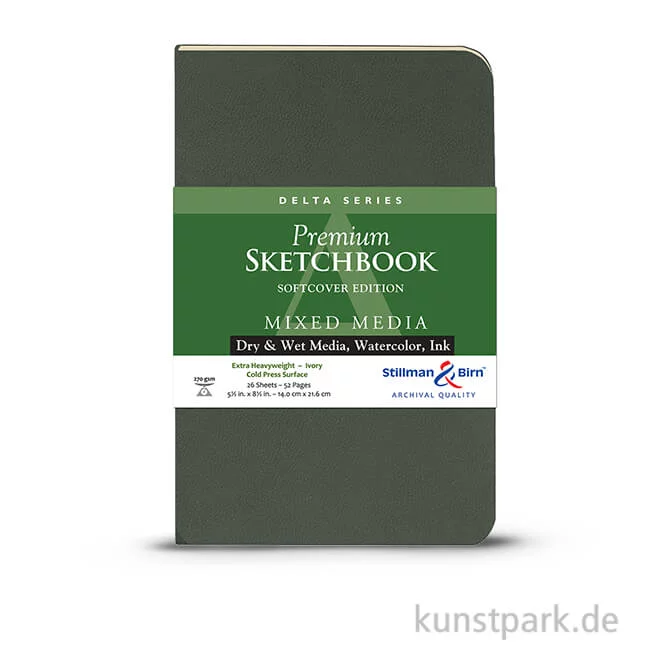 Artikelbild 1 des Artikels “Stillman & Birn Skizzenbuch Softcover DELTA, 28 Blatt, 270 g 14 x 21,6 cm“