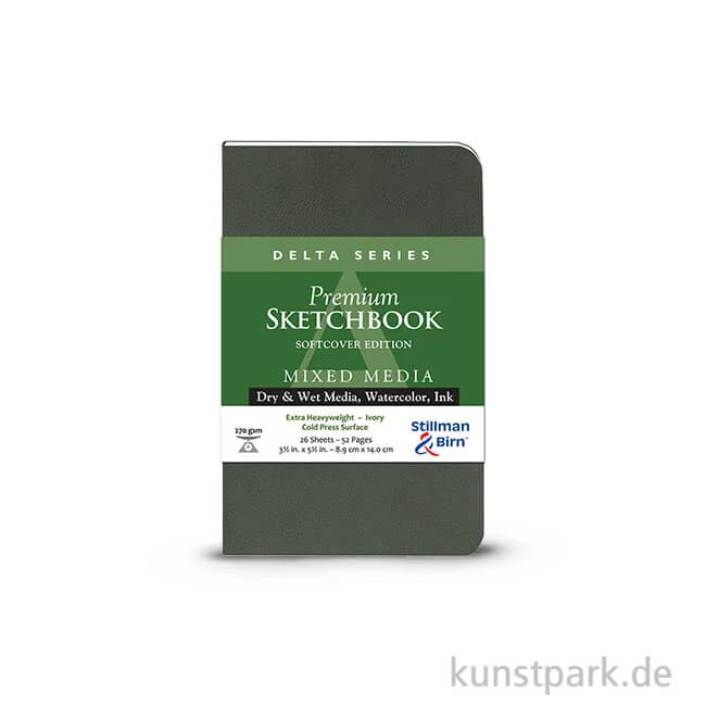 Artikelbild 1 des Artikels “Stillman & Birn Skizzenbuch Softcover DELTA, 28 Blatt, 270 g 8,9 x 14 cm“