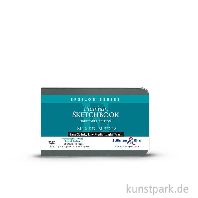 Artikelbild 1 des Artikels “Stillman & Birn Skizzenbuch Softcover EPSILON, 48 Blatt, 150 g 14 x 8,9 cm“