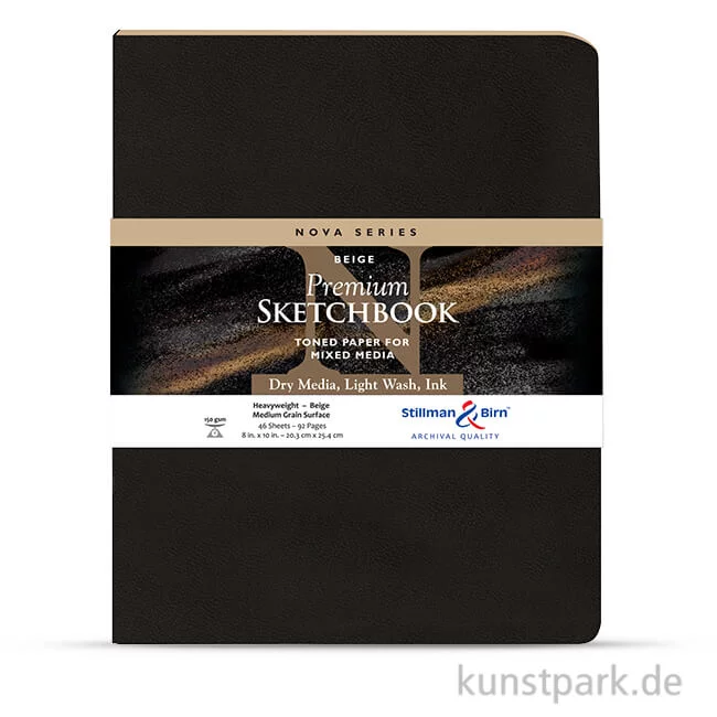 Artikelbild 1 des Artikels “Stillman & Birn Skizzenbuch Softcover NOVA Beige, 48 Blatt, 150g 20,3 x 25,3 cm“