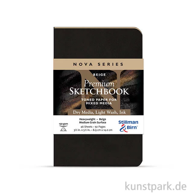 Artikelbild 1 des Artikels “Stillman & Birn Skizzenbuch Softcover NOVA Beige, 48 Blatt, 150g 8,9 x 14 cm“