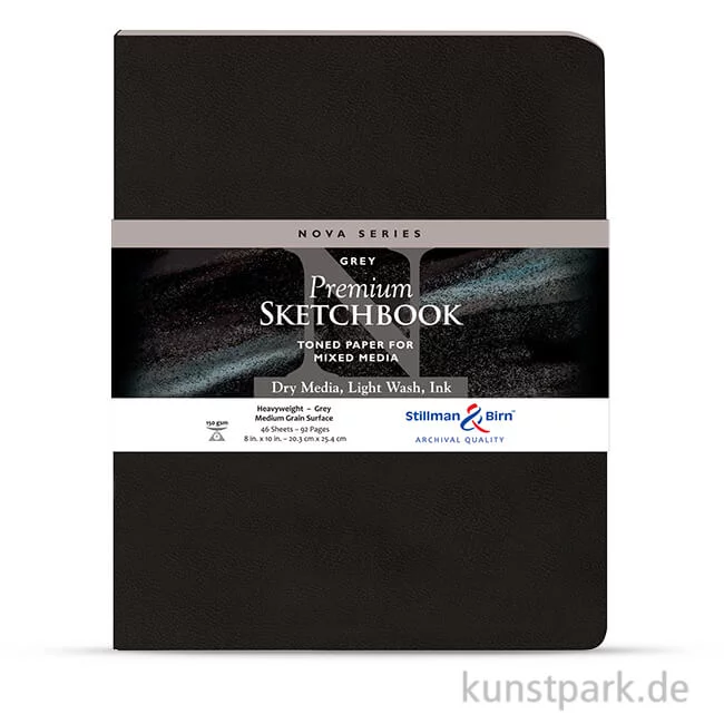 Artikelbild 1 des Artikels “Stillman & Birn Skizzenbuch Softcover NOVA Grey, 48 Blatt, 150g 20,3 x 25,3 cm“