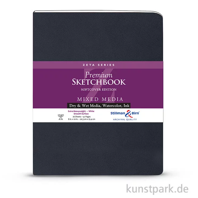 Artikelbild 1 des Artikels “Stillman & Birn Skizzenbuch Softcover ZETA, 28 Blatt, 270 g 20,3 x 25,3 cm“