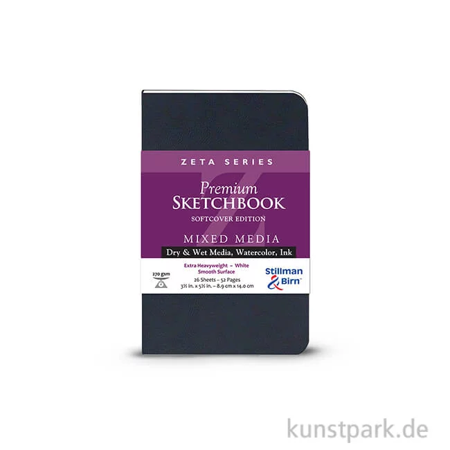 Artikelbild 1 des Artikels “Stillman & Birn Skizzenbuch Softcover ZETA, 28 Blatt, 270 g 8,9 x 14 cm“