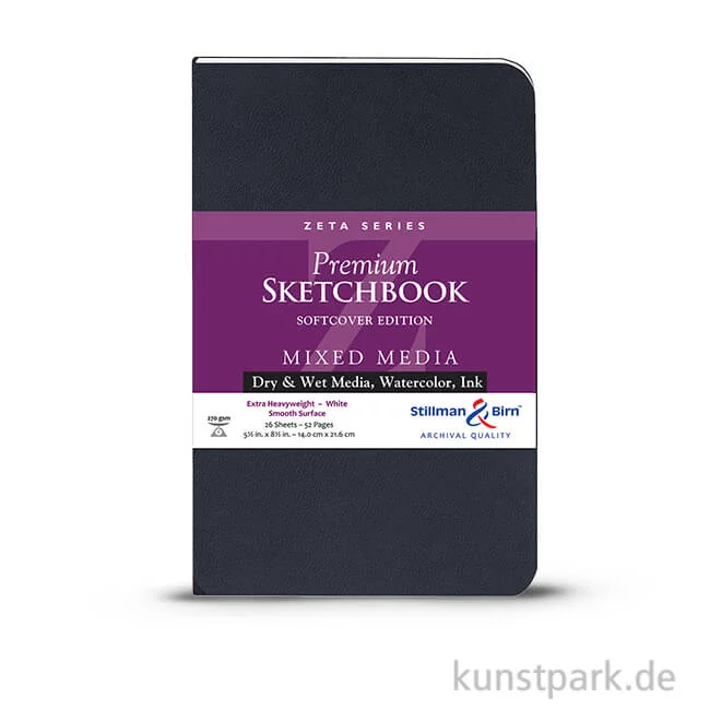 Artikelbild 1 des Artikels “Stillman & Birn Skizzenbuch Softcover ZETA, 28 Blatt, 270 g “