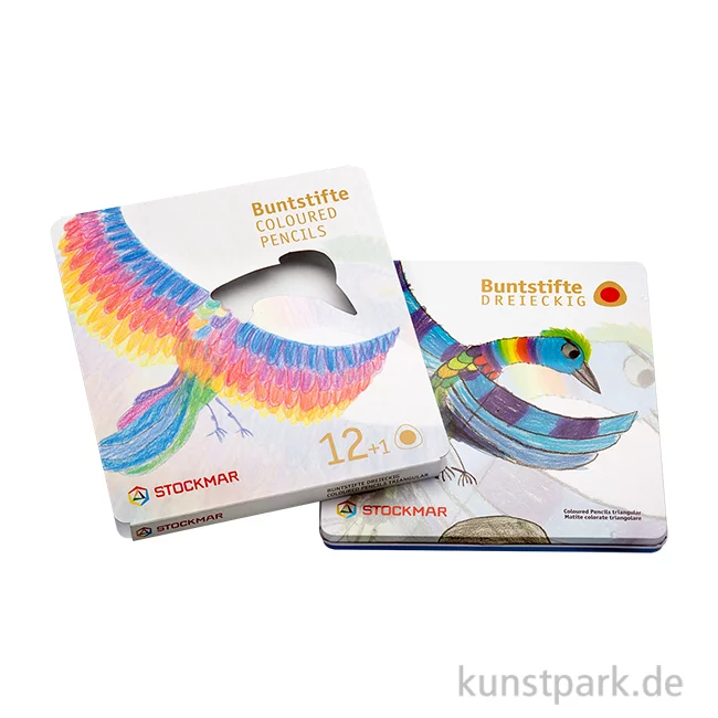 Artikelbild 1 des Artikels “STOCKMAR Buntstifte dreieckig, 12 Stifte im Metalletui “