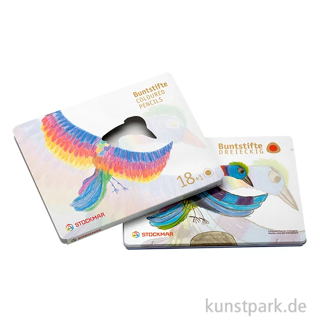 Artikelbild 1 des Artikels “STOCKMAR Buntstifte dreieckig, 18 Stifte im Metalletui “