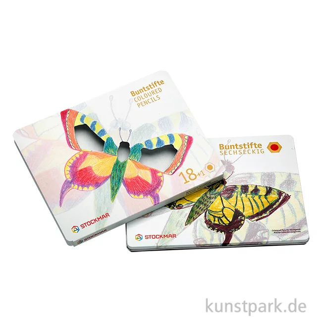 Artikelbild 1 des Artikels “STOCKMAR Buntstifte sechseckig, 18 Stifte im Metalletui “