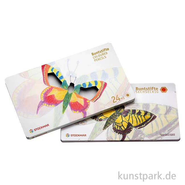 Artikelbild 1 des Artikels “STOCKMAR Buntstifte sechseckig, 24 Stifte im Metalletui “