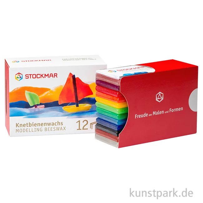 Artikelbild 1 des Artikels “STOCKMAR Knetbienenwachs, 12 Farben in der Schiebeschachtel, 250 g “