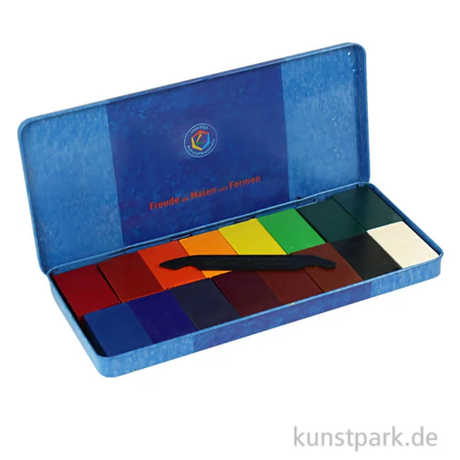 Artikelbild 1 des Artikels “STOCKMAR Wachsmalblöcke, 16 Farben im Metalletui “