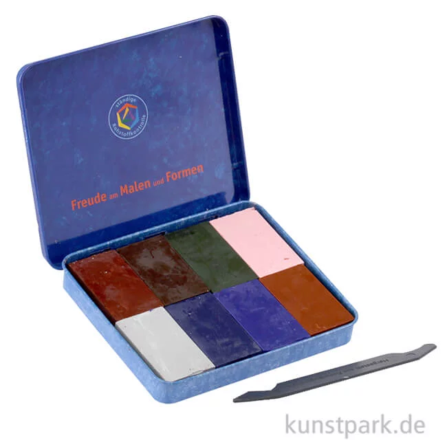 Artikelbild 1 des Artikels “STOCKMAR Wachsmalblöcke, 8 Ergänzungsfarben im Metalletui “