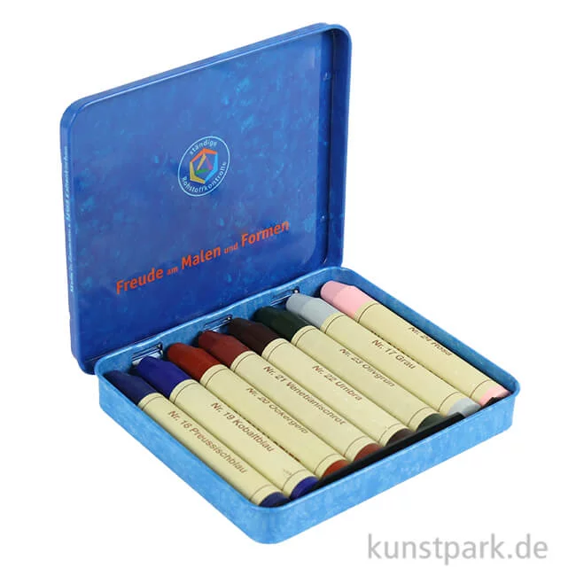 Artikelbild 1 des Artikels “STOCKMAR Wachsmalstifte, 8 Ergänzungsfarben im Metalletui “