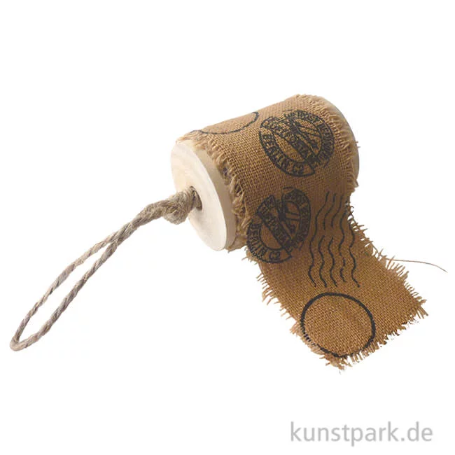 Artikelbild 1 des Artikels “Stoffband - Post, Karamellfarben, 40 mm x 90 cm “