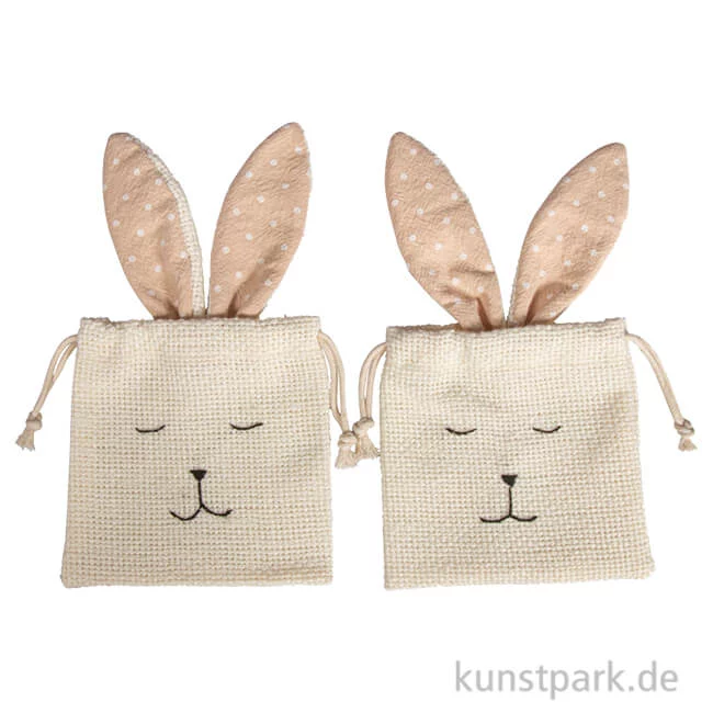Artikelbild 1 des Artikels “Stoffsäckchen Hase, 12 x 21 cm, 2 Stück “