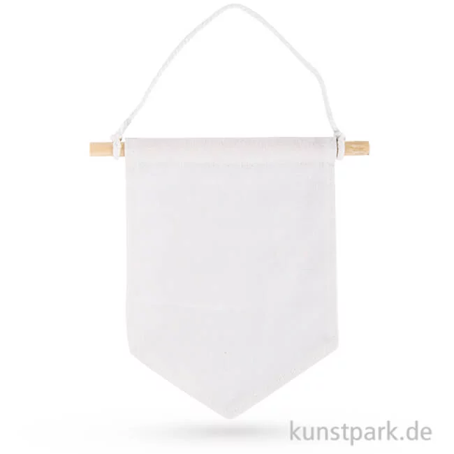 Artikelbild 1 des Artikels “Stoffwimpel zum Bemalen, 24 x 30 cm “