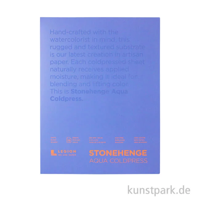 Artikelbild 1 des Artikels “Stonehenge Aqua Textured, Aquarellblock 300g 22 x 30 cm“