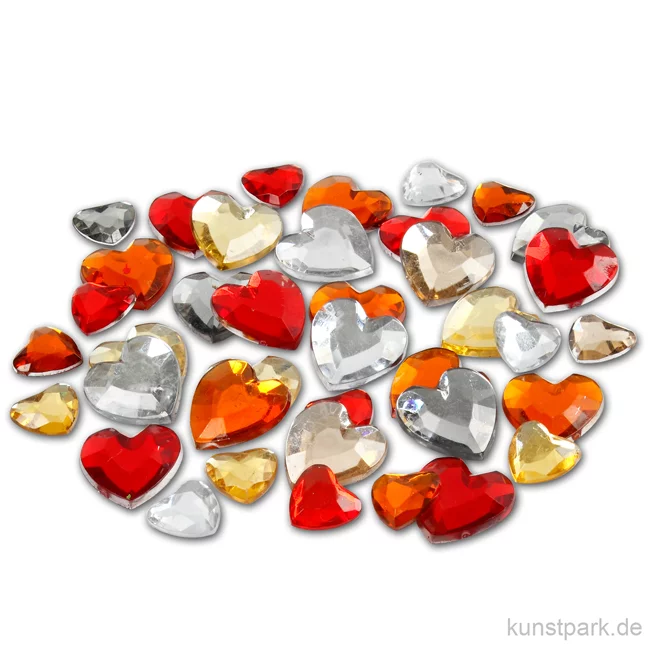 Artikelbild 1 des Artikels “Strasssteine - rote Herzen, 252 Stück “