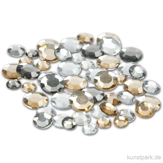 Artikelbild 1 des Artikels “Strasssteine - silberne Kreise, 360 Stück “