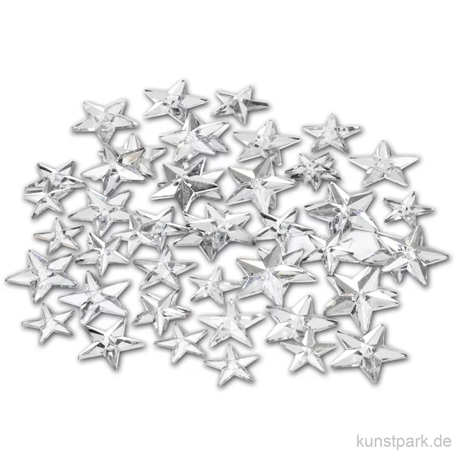 Artikelbild 1 des Artikels “Strasssteine - silberne Sterne, 360 Stück “