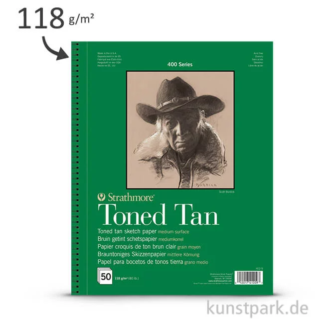 Artikelbild 1 des Artikels “Strathmore Artist Paper 400 - Skizzenpapier Toned Tan, 118g “