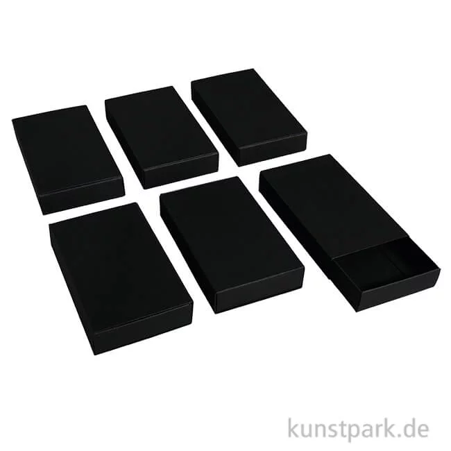 Artikelbild 1 des Artikels “Streichholzschachteln, Groß, Schwarz, 11 x 6,5 x 2 cm, 6 Stück “