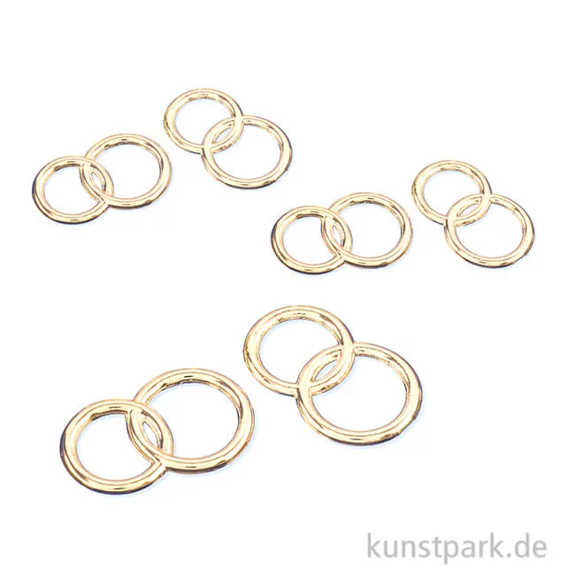 Artikelbild 1 des Artikels “Streuteile - Hochzeit, Ringe, ca. 2 cm, Gold, 6 Stück “